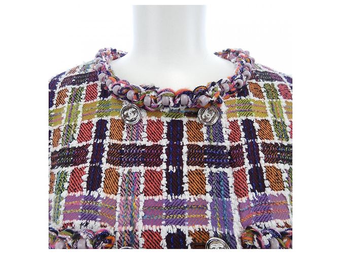Chaqueta sin cuello METIERS D'ART de Chanel Roja - vista 5
