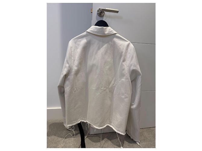 Rick Owens Snap Jacket White Denim S - view 5