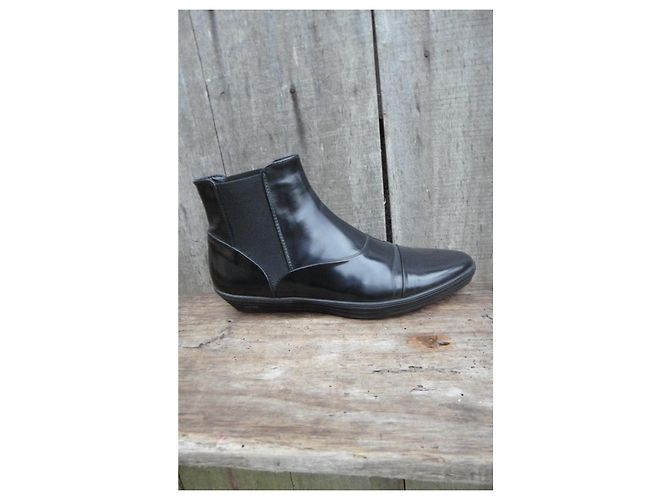 Stivaletti Hogan Beatles in pelle nera Nero - vista 10