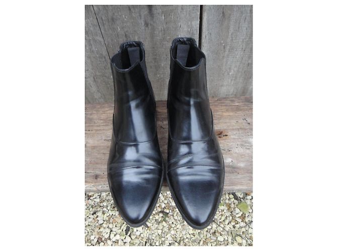 Stivaletti Hogan Beatles in pelle nera Nero - vista 3