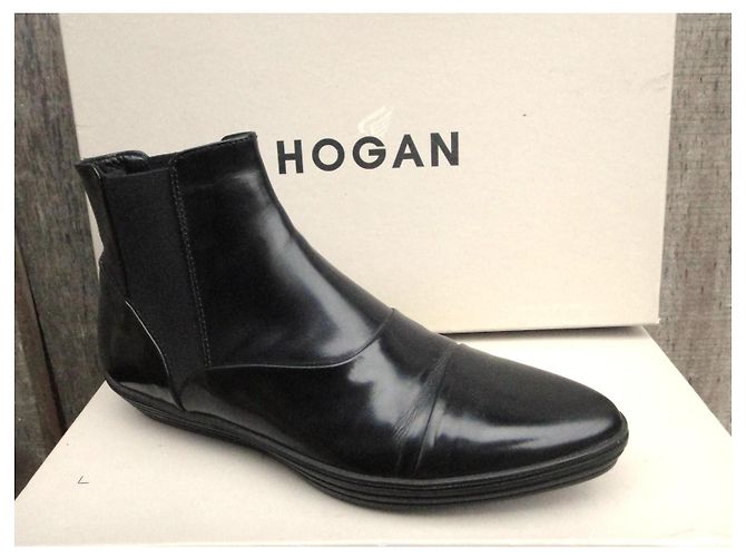 Stivaletti Hogan Beatles in pelle nera Nero - vista 6