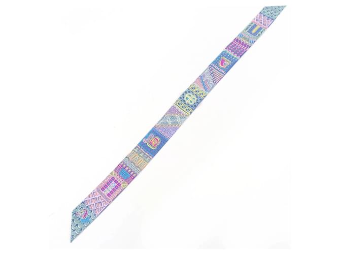 Sciarpa Quest in Super Seta Twilly di Hermès Multicolore - vista 4