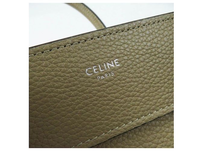 Céline Borsa a mano Celine 18979 Luggage Micro Shopper Beige - vista 9
