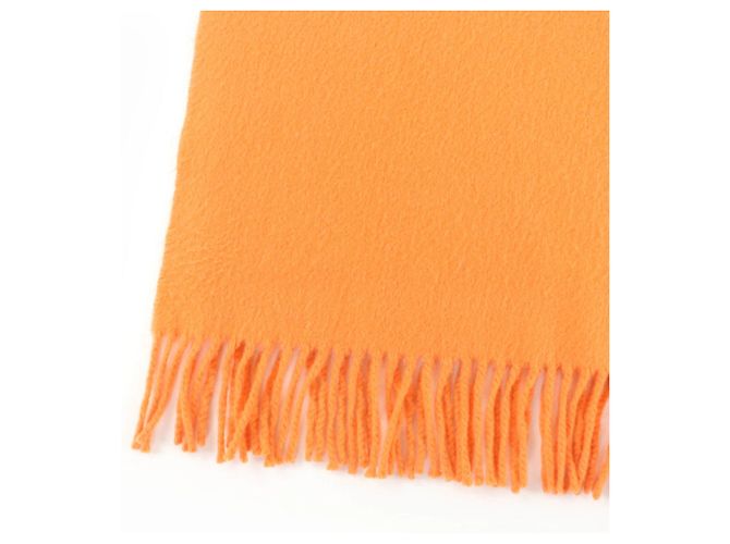 Oranger Cashmere-Schal von Hermès - Ansicht 7