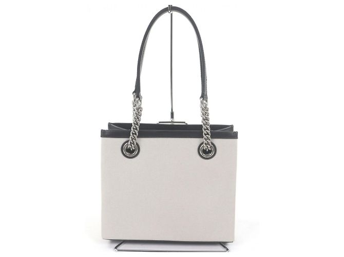 Everyday Borsa Balenciaga Duty Free Tote S Nero Beige - vista 3