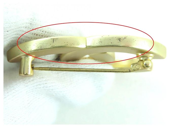Spilla in strass Coco Mark in oro di Chanel D'oro - vista 7