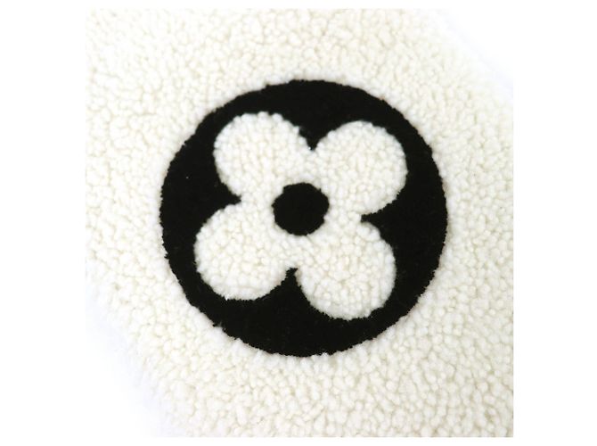 Sciarpa in shearling avorio Louis Vuitton Crudo - vista 4