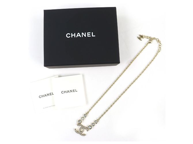 Collana a catena con strass Coco Mark B25S di Chanel D'oro - vista 2