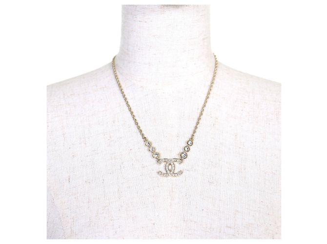 Collana a catena con strass Coco Mark B25S di Chanel D'oro - vista 3
