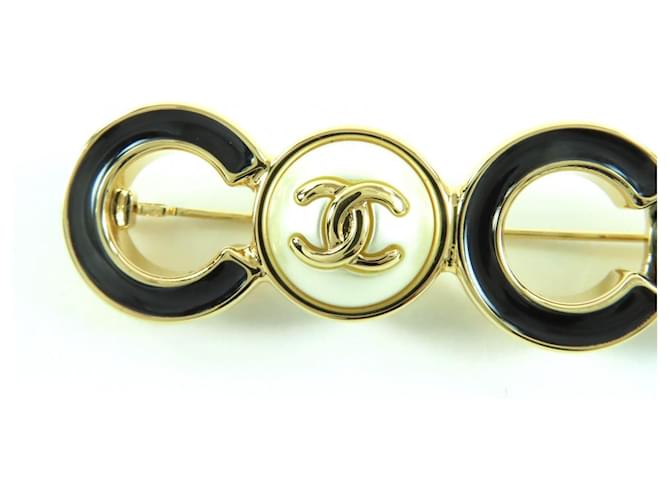 Spilla Coco Mark di Chanel Nero D'oro - vista 5