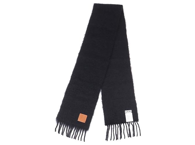 Stola in Mohair e Lana Loewe Nero - vista 2