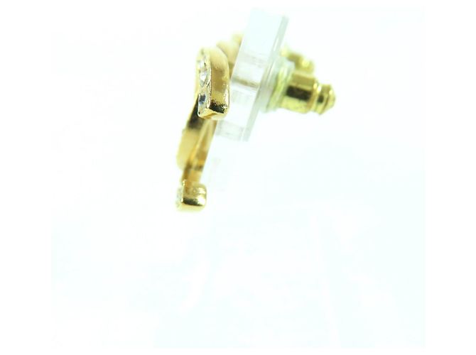 Chanel A24V Coco Mark Ohrringe mit Strass Golden - Ansicht 3