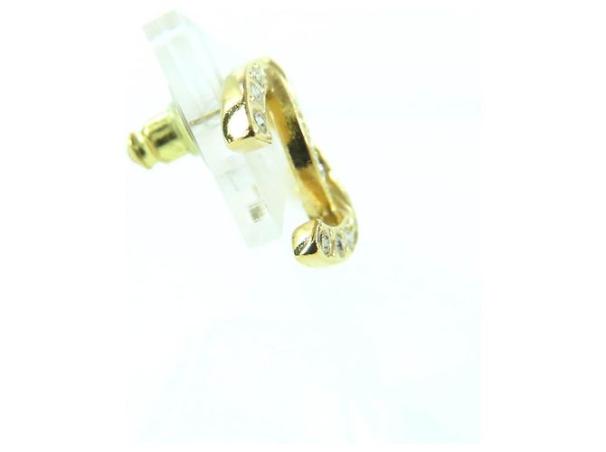 Chanel A24V Coco Mark Ohrringe mit Strass Golden - Ansicht 5