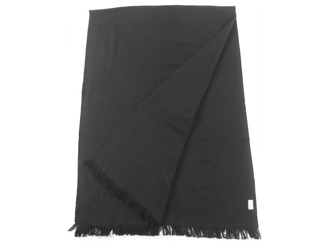 Stola in lana nera Gucci Nero - vista 2
