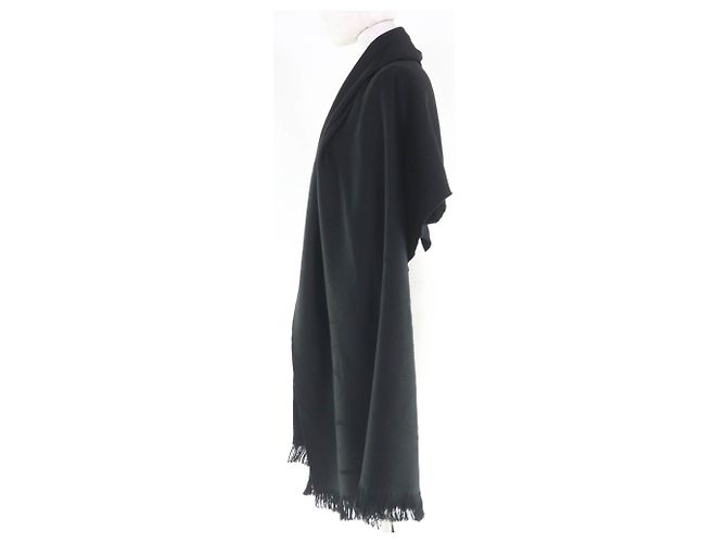 Stola in lana nera Gucci Nero - vista 4