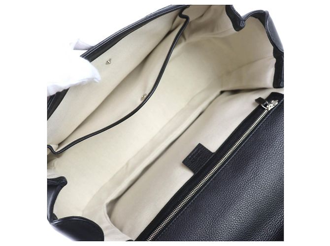 Borsa a mano 2 in 1 Gucci Microssima New Bamboo Nero - vista 9