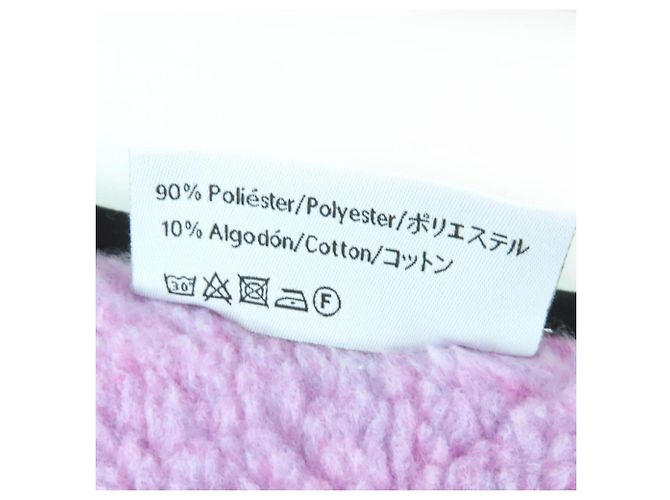 Stola grande in cotone multicolore con logo Loewe - vista 8