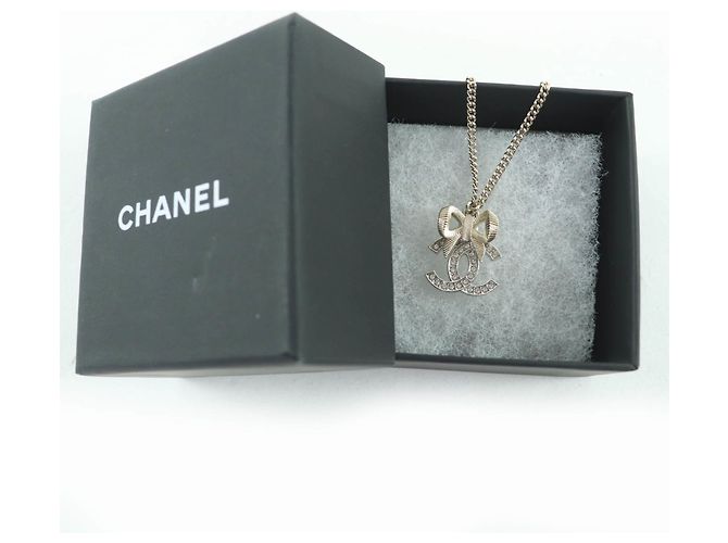 Collana con strass e nastro Coco Mark B24K di Chanel D'oro - vista 2