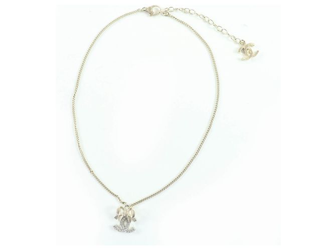 Collana con strass e nastro Coco Mark B24K di Chanel D'oro - vista 3