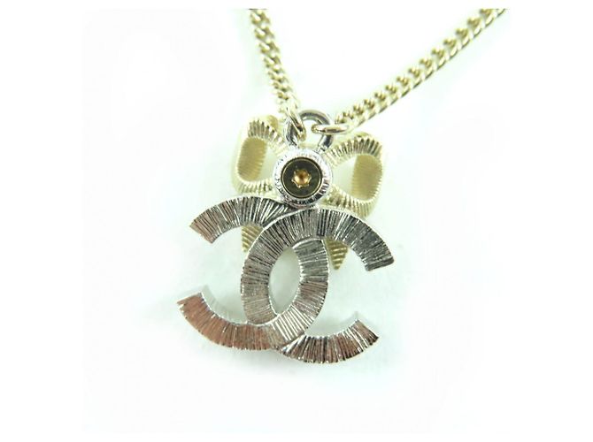 Collana con strass e nastro Coco Mark B24K di Chanel D'oro - vista 8