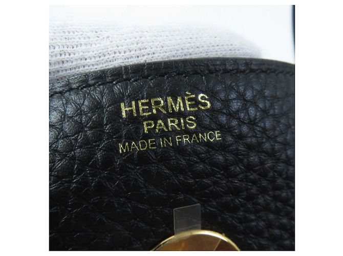 Hermès HERMES Lindy 30 Schultertasche Schwarz - Ansicht 14