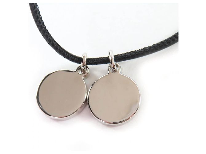 Hermès Collier Pendentif Choker HERMES Eclipse Bleu Orange - vue 3