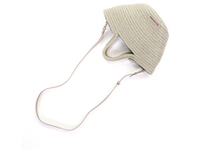Borsa a cesta 2 in 1 con logo Balenciaga Ibiza Small Cachi - vista 9