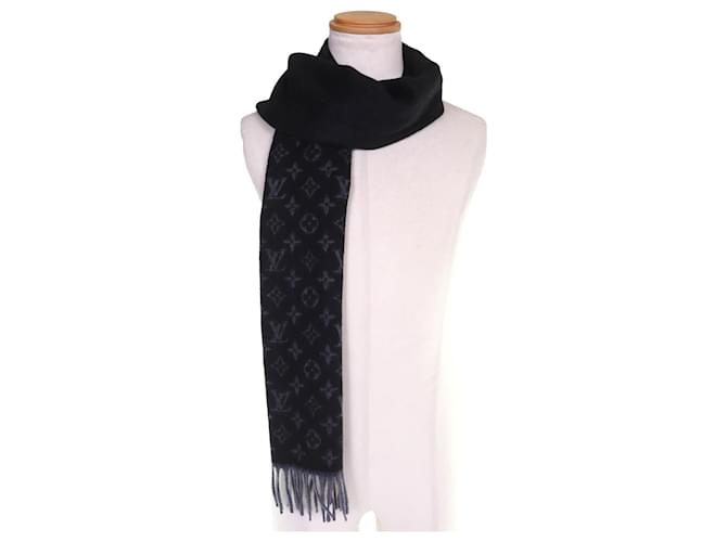 Stola in cashmere e lana Monogram Gradient Louis Vuitton Nero - vista 3