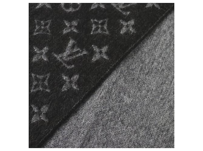 Stola in cashmere e lana Monogram Gradient Louis Vuitton Nero - vista 4