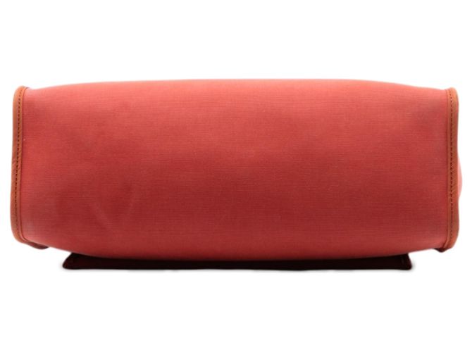 Hermès Arancione Toile Herbag Zip 31 Bordò - vista 3