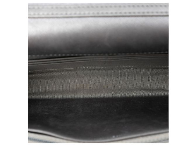 Wallet On Chain Chanel Braune CC gesteppte Lammleder Geldbörse mit durchgehender Kette Taupe - Ansicht 4