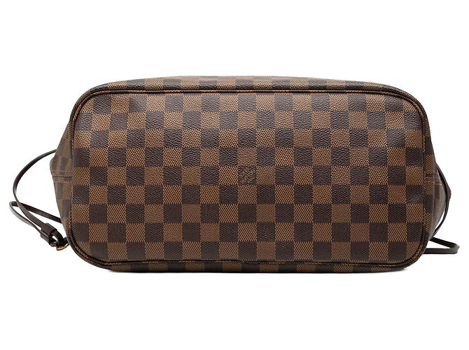 Louis Vuitton Borsa Neverfull MM Damier Ebene Marrone - vista 3
