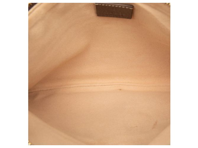 Clutch Ophidia en GG Supreme beige con web Gucci - vista 4