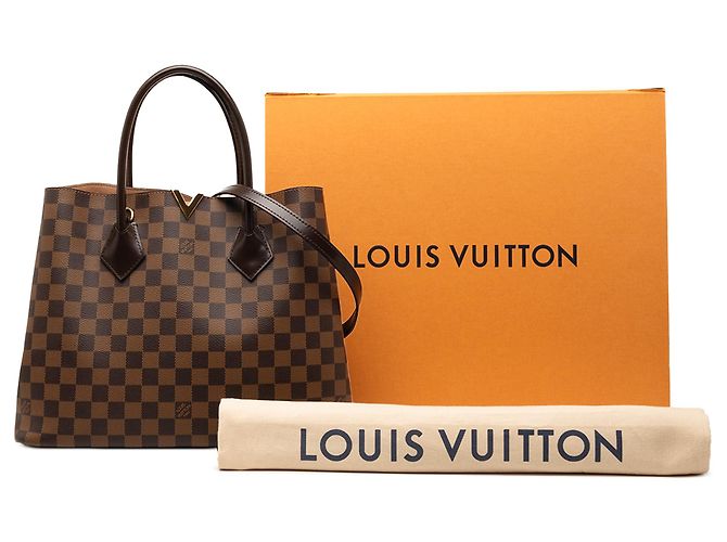 Louis Vuitton Marrone Damier Ebene Kensington - vista 8