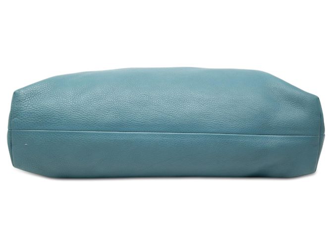 Bamboo Bolso shopper grande de piel de ternera azul con bambú Gucci Azul claro - vista 3