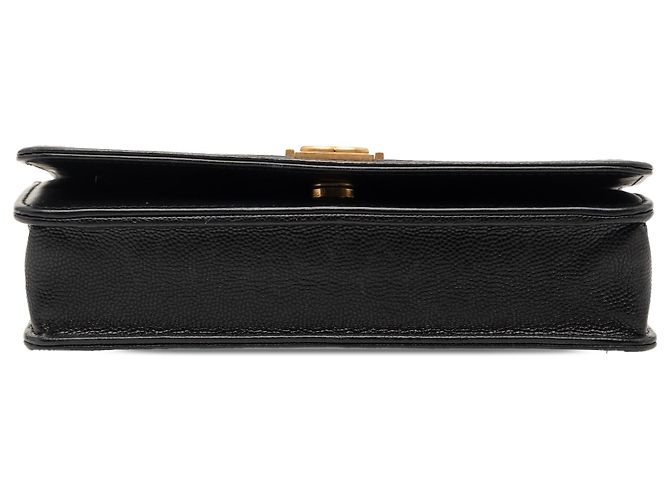 Chanel Black Quilted Caviar Boy Wallet on Chain - view 3
