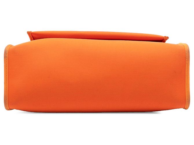 Hermès Arancione Toile Herbag Zip 31 - vista 3