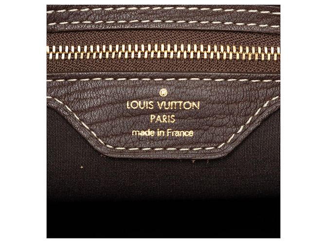Bucket Louis Vuitton Brauner Monogram Mini Lin Eimer PM Dunkelbraun - Ansicht 5