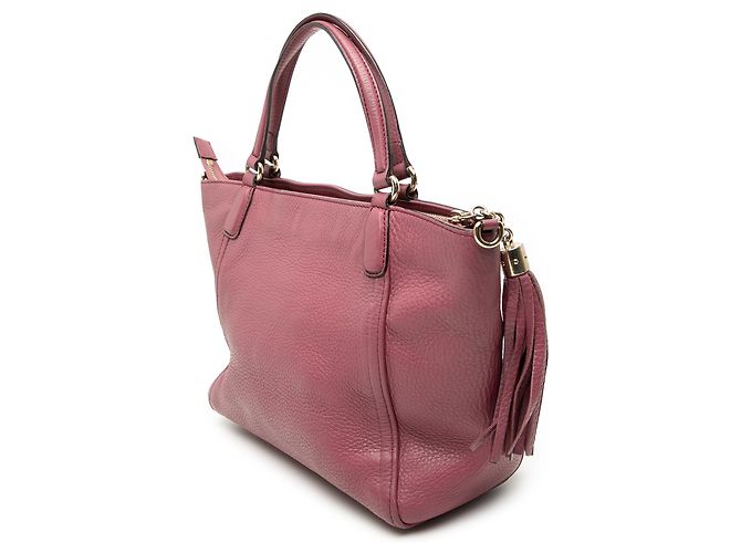 Borsa Soho Cellarius piccola in pelle di vitello rosa Gucci D'oro - vista 2