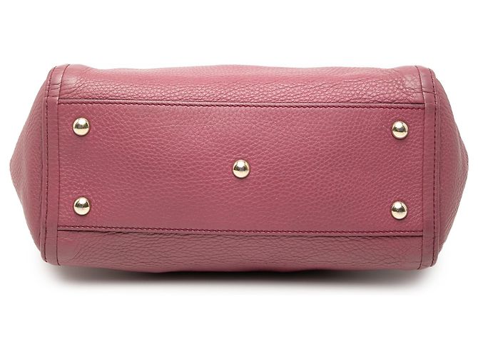 Borsa Soho Cellarius piccola in pelle di vitello rosa Gucci D'oro - vista 3