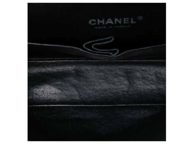 Chanel Nero Medio Classico Caviar Doppio Flap - vista 4