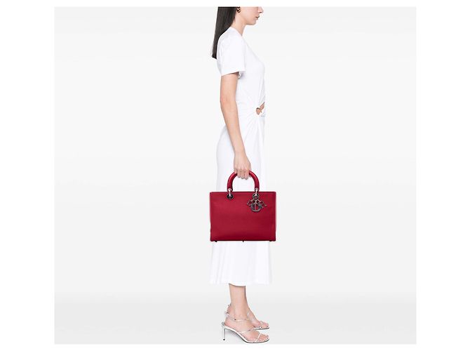 Dior Rojo Grande Satén Lady Dior Roja - vista 7