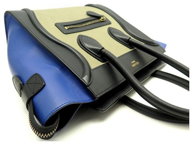 Céline CELINE MICRO LUGGAGE TRICOLOR LEDER HANDTASCHE - Ansicht 4