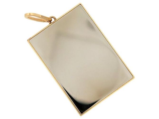 Céline NUOVO PENDENTE A SPECCHIO CELINE 46T393BBR CASE IN CUOIO LOGO TRIONFO PENDENTE D'oro - vista 4