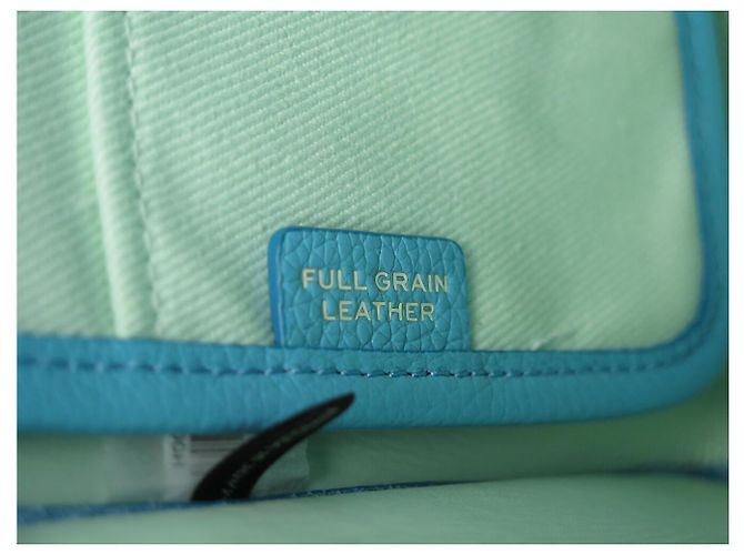 NUOVO BORSA MARC JACOBS THE SMALL TOTE BAG H009L01SP21 IN PELLE BLU CON TRACOLLA - vista 11