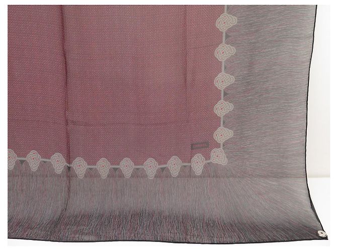 SCIALLE VINTAGE CHANEL 128X123 CM IN MUSLINA DI SETA SCIALLE IN SETA - vista 4
