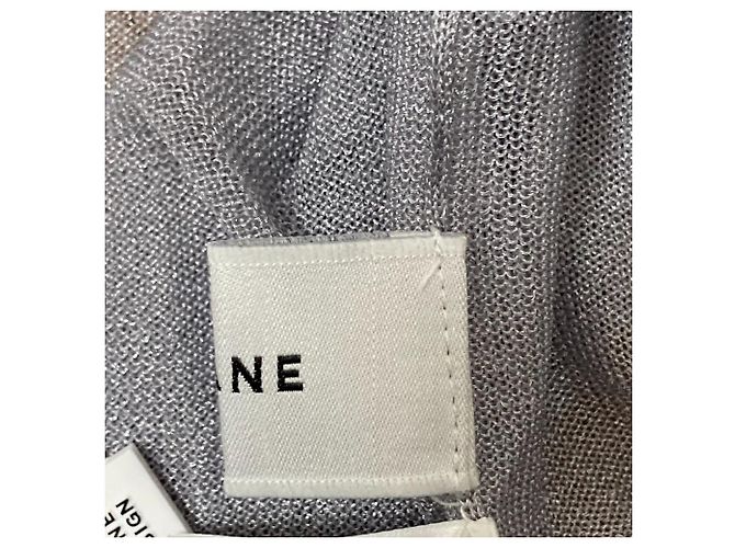 Autre Marque CLANE Transparente V-Ausschnitt Stricktop Braun - Ansicht 5