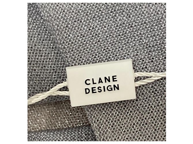 Autre Marque CLANE Transparente V-Ausschnitt Stricktop Braun - Ansicht 8
