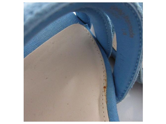 Autre Marque Sandali con zeppa in suede Cole Haan Blu - vista 12