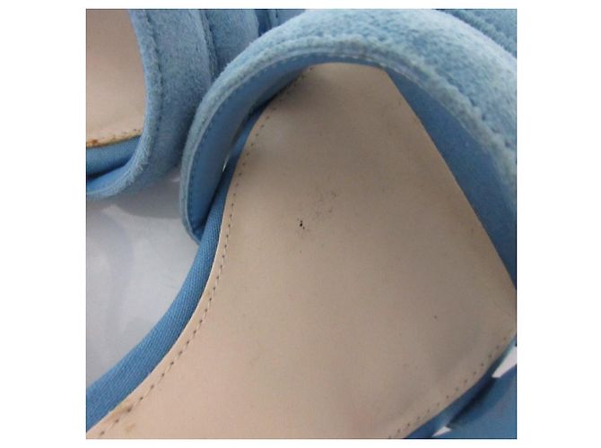 Autre Marque Sandali con zeppa in suede Cole Haan Blu - vista 13